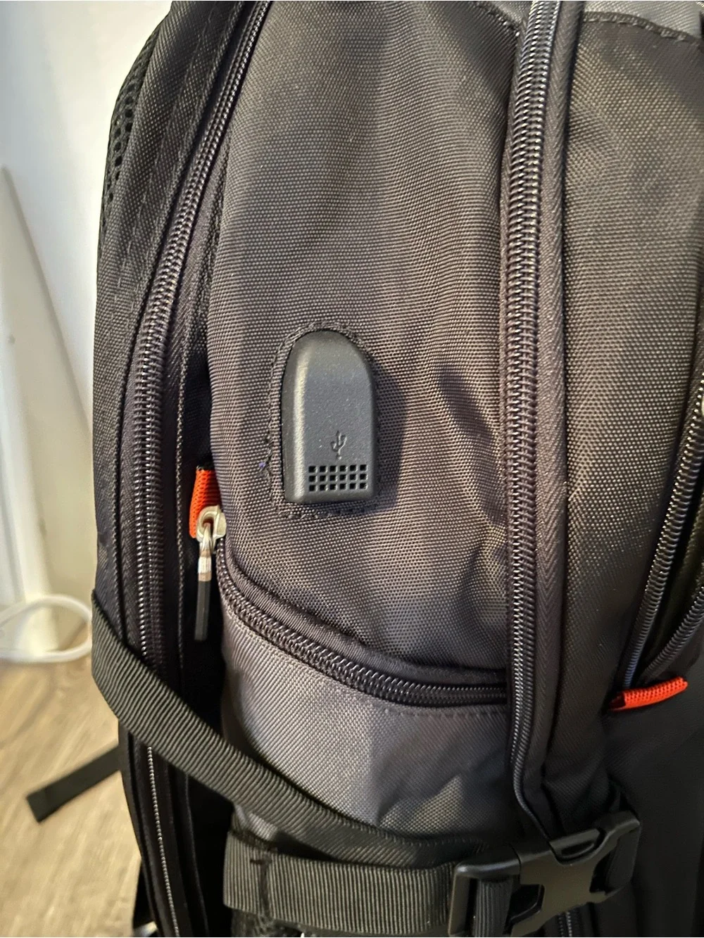 Black and Gray Travel Backpack - Unbranded Men's Laptop Bag